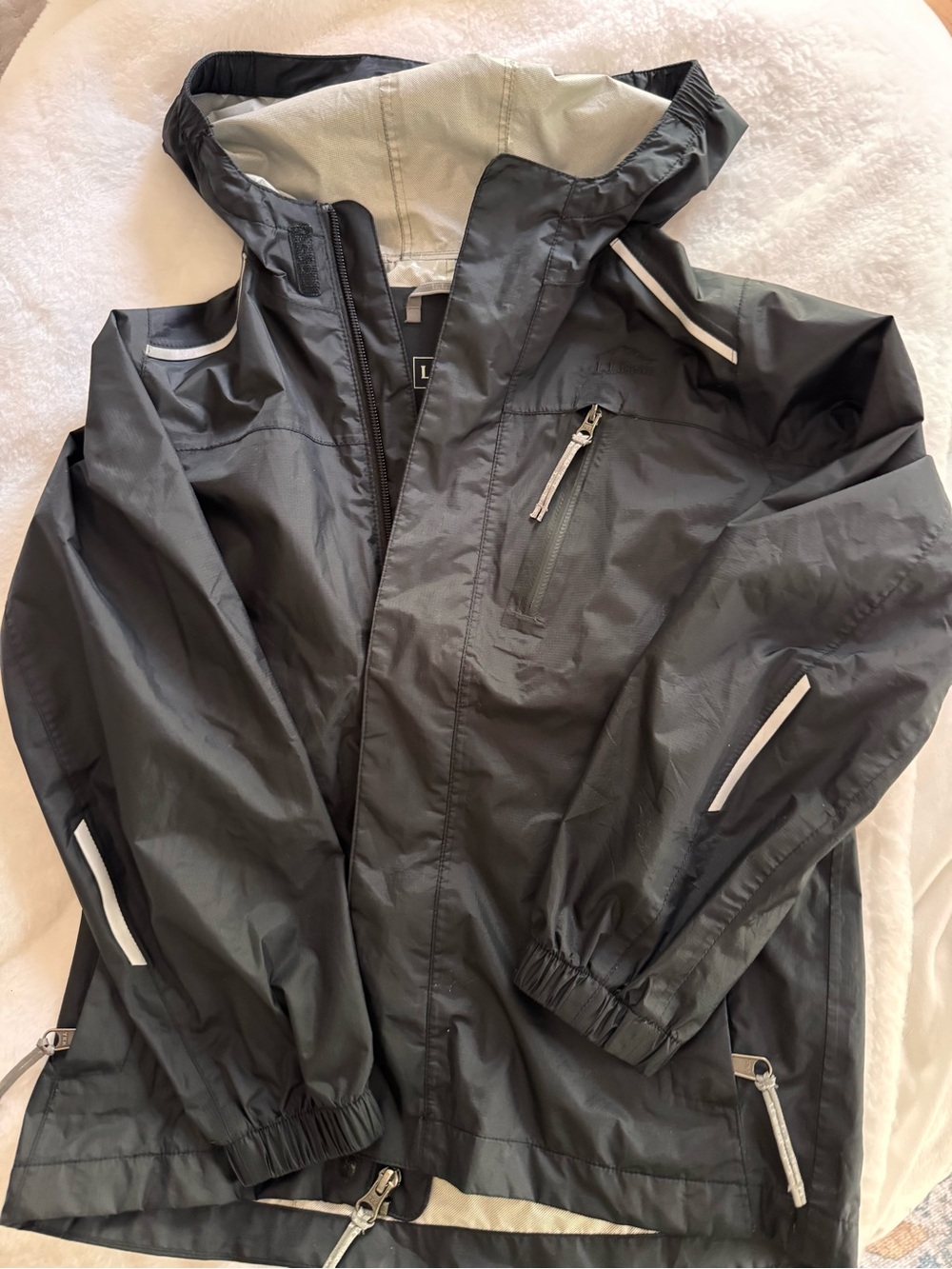 L.L. Bean Kids  Raincoat Black